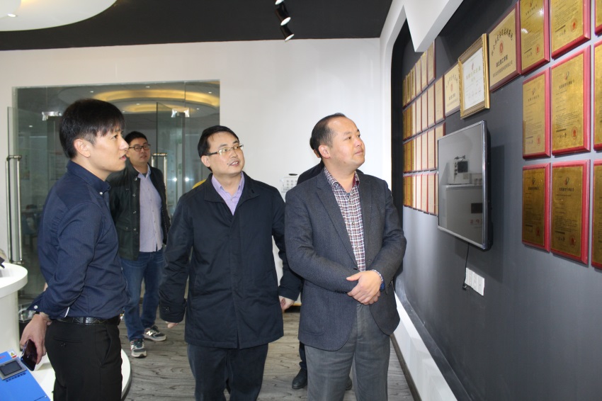 黄石市开发区程艳民主任、余文化副主任、禹爱民副主任一行来我司视察指导工作